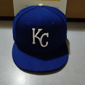 New Era Blue and White KC Baseball Hat
